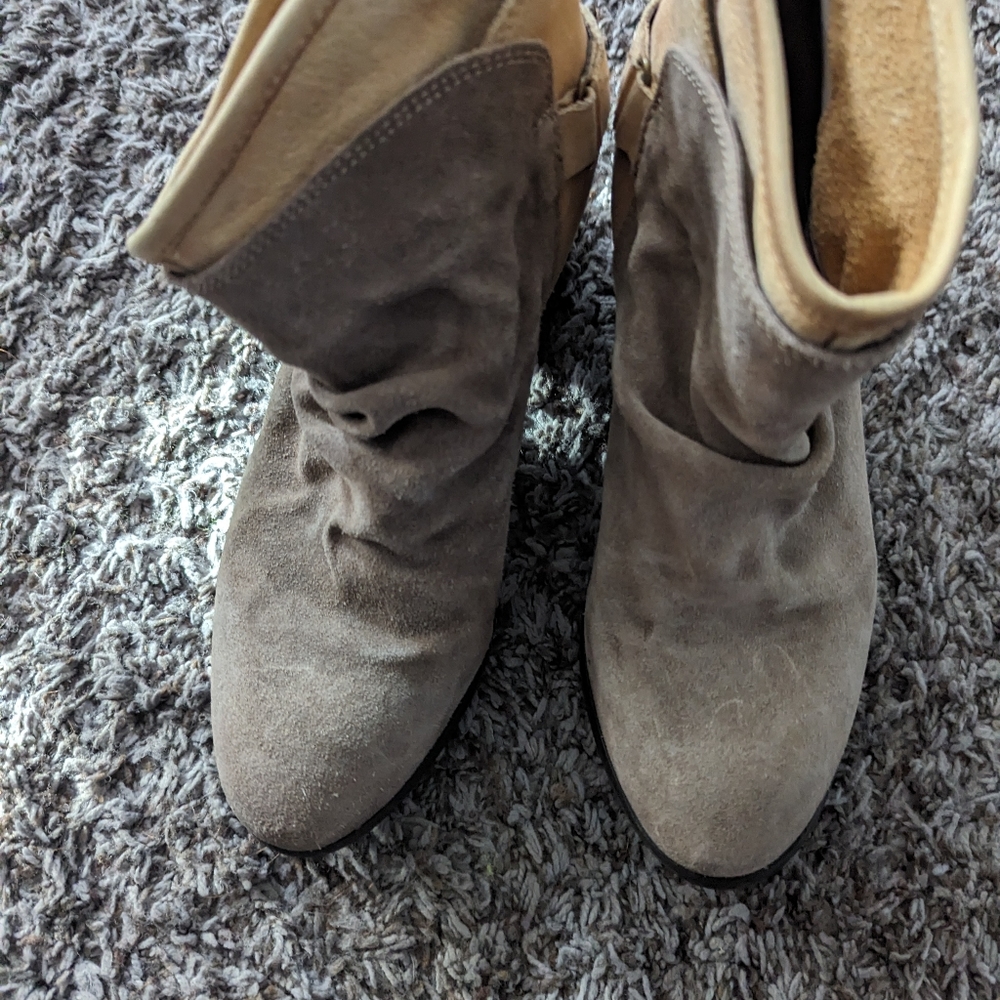 Diba True sz 7.5 Leather Boots Women's Tan Yellow - Picture 4 of 7